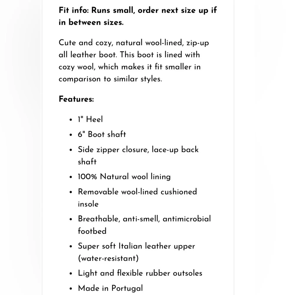 Cloud Aryana Wool Lining Leather Boots, Brand New - Picture 12 of 12